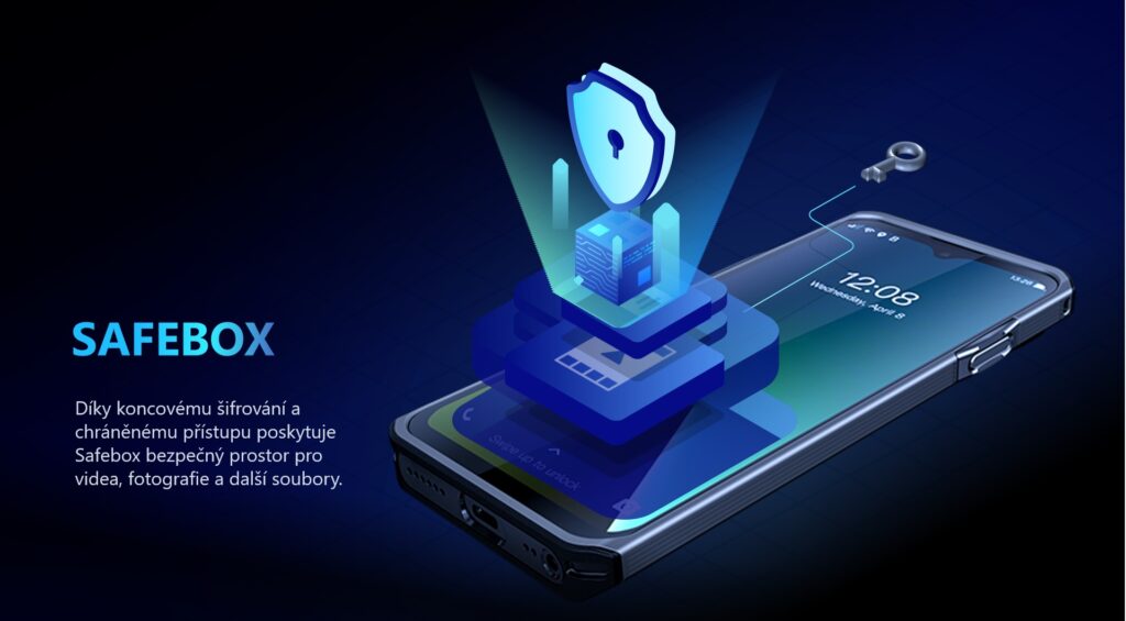 PNC560 nabízí nástroj pro bezpečné uložení Vašich dat včetně videa a fotografií technologií SafeBox